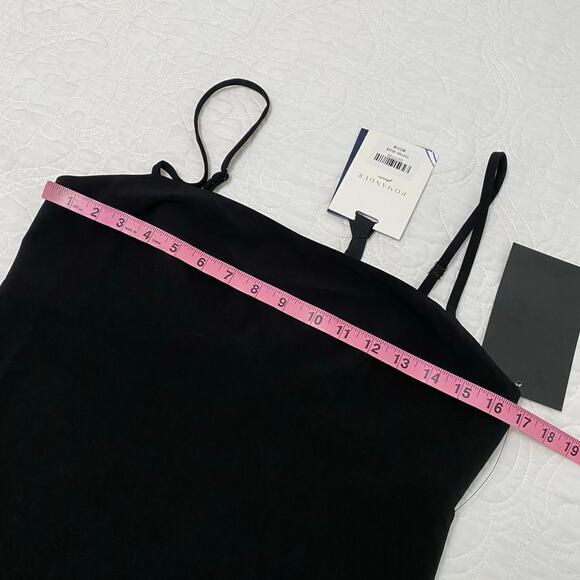 Tuckernuck Pomander Place Black Maribe Dress Midi Size Medium Asymmetrical - Picture 11 of 12